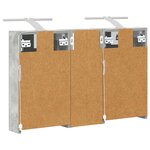 vidaXL Ensemble de Meubles de Salle de Bain 3 Pièces 80 x 10 5 x 50 cm