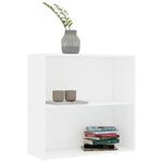 vidaXL Bibliothèque blanc 80x30x76 5 cm bois d'ingénierie