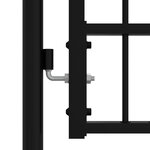 vidaXL Portail et sommet de lance Noir 305x173 cm Acier enduit poudre