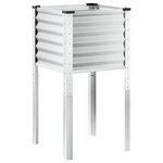 vidaXL Jardinière 45x45x88 cm acier résistant aux intempéries