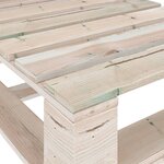 Vidaxl salon de jardin palette avec coussins 6 pièces bois de pin