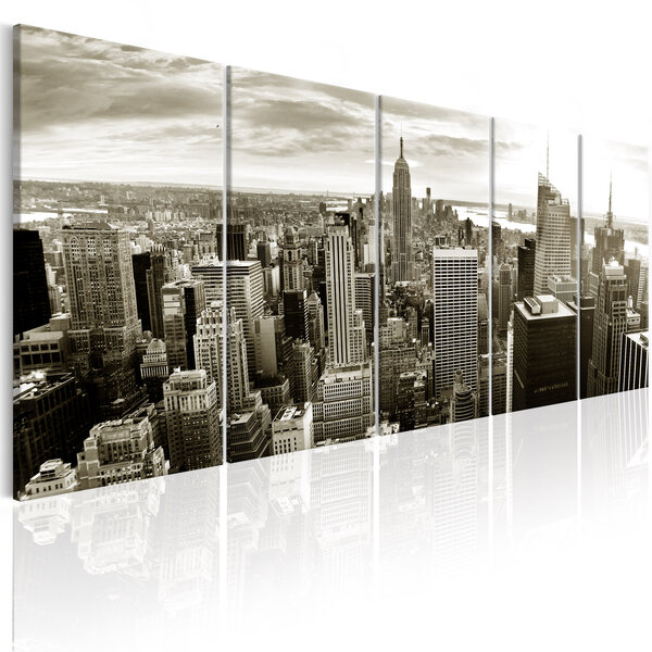 Tableau - grey manhattan l x h en cm 225x90