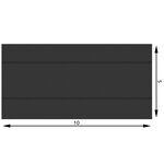 Tectake Bâche de piscine rectangulaire noire - 500 x 1000 cm