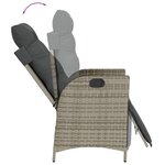 vidaXL Ensemble à manger de jardin 5 Pièces coussins gris résine tressée