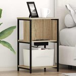 vidaXL Cabinet de chevet Chêne sonoma 38 x 31 x 61 cm