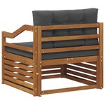 vidaXL Ensemble de canapés d'extérieur Bois d'Acacia Massif Naturel