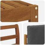 vidaXL Ensemble de canapés d'extérieur 8 Pièces Naturel et Anthracite