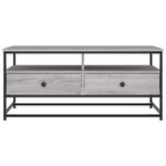vidaXL Table basse sonoma gris 100x51x45 cm bois d'ingénierie