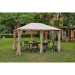 Tonnelle de jardin Lagoon - 3 x 4 m - Beige