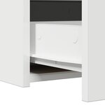 vidaXL Table de maquillage murale blanche 100x40x70 cm