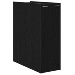 vidaXL Armoire étroite pour salle de bain Chêne noir 80 x 18 x 60 cm