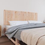 vidaXL Tête de lit murale 185x3x60 cm Bois massif de pin