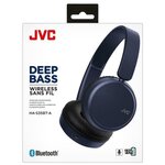 Jvc has35btau deep bass bluetooth on ear headphones¦17 hours of listening¦blue