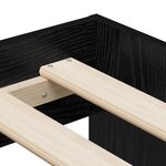 vidaXL Cadre de lit Chêne noir 90x200 cm