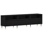 vidaXL Meuble TV Chêne noir 150 x 30 x 44.5 cm Bois d'ingénierie