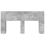 vidaXL Cabinet de Tête de Lit Gris béton Bois d'ingénierie