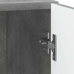 vidaXL Cabinet de chevet Gris béton 43 x 34 5 x 50 cm