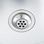 vidaXL Jeu d'évier de cuisine et égouttoir argenté 1000x600x155mm inox