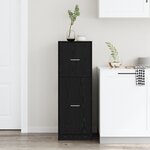 vidaXL Cabinet de pharmacien Chêne noir 40x41x118 cm Bois reconstitué