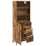 vidaXL Haut Armoire Bois ancien 69 5 x 34 x 180 cm Bois d'ingénierie