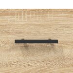vidaXL Buffet haut Chêne sonoma 69 5x34x180 cm Bois d'ingénierie