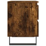 vidaXL Tables de chevet 2 Pièces chêne fumé 40x35x50 cm bois ingénierie