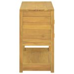 vidaXL Armoire de salle de bain 85x40x75 cm Bois de teck solide