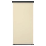 vidaXL Auvent latéral de balcon 125x250 cm Crème