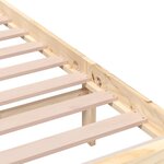 Vidaxl cadre de lit bois massif 160x200 cm