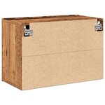 vidaXL Meuble TV mural vieux bois 60x30x41 cm