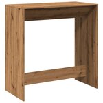 vidaXL Table de bar chêne artisanal 102x50x103 5 cm bois d'ingénierie