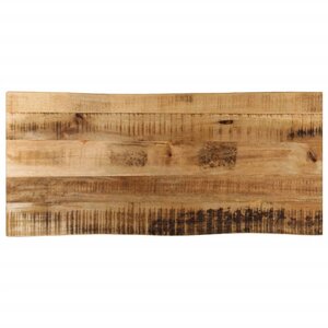 vidaXL Dessus de table bord vivant 100x40x3 8 cm bois de manguier brut