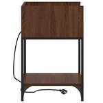 vidaXL Armoires de chevet 2 Pièces Chêne marron 40 x 40 x 61 cm