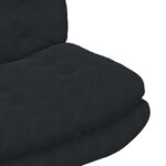 vidaXL Fauteuil relaxant pivotant Noir 63 x 75 x 76 cm Velours
