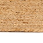vidaXL Tapis jute tressé 240 cm Rond