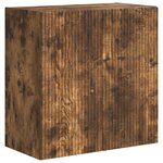 vidaXL Ensemble de meuble TV mural Montage mural 6 Pièces Chêne fumé