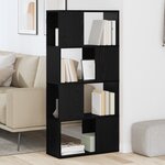 vidaXL Étagère Chêne noir Bois d'ingénierie 60 x 24 x 124 cm