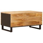 vidaXL Table basse Marron 80 x 50 x 40 cm Bois de mangue massif