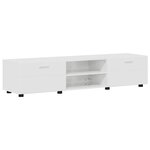 vidaXL Ensemble meuble TV FLORIN Blanc brillant Bois d'ingénierie