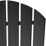 Tectake chaise de jardin - noir/noir