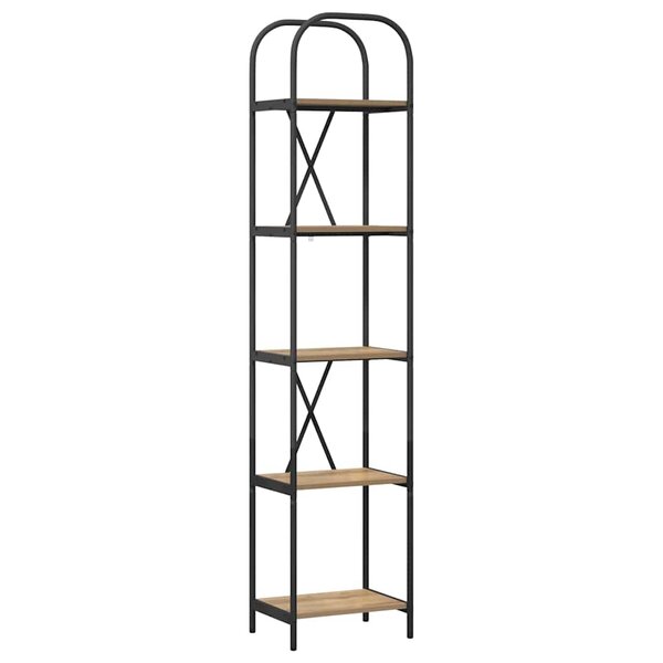 vidaXL Étagère chêne artisanal 40 x 30 x 183 cm Bois d'ingénierie