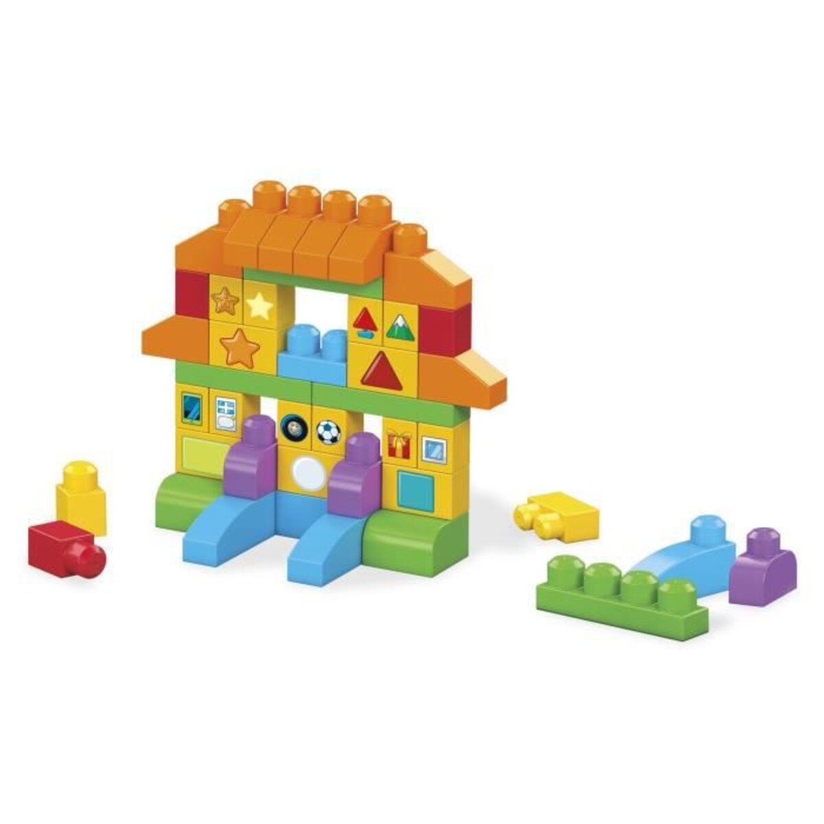 Mega Bloks Sac Blocs Construction Deluxe, 150 briques, jouet pour bébé et  enfant de 1 à 5 ans, FVJ49