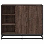 vidaXL Buffet chêne marron 92x35x76 cm Bois d'ingénierie