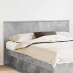 vidaXL Tête de lit Gris béton 160 cm Bois d'ingénierie