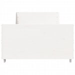 vidaXL Cadre de lit sans matelas blanc 75x190 cm bois de pin massif