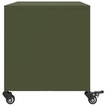 vidaXL Meuble TV vert olive 68x39x43 5 cm acier