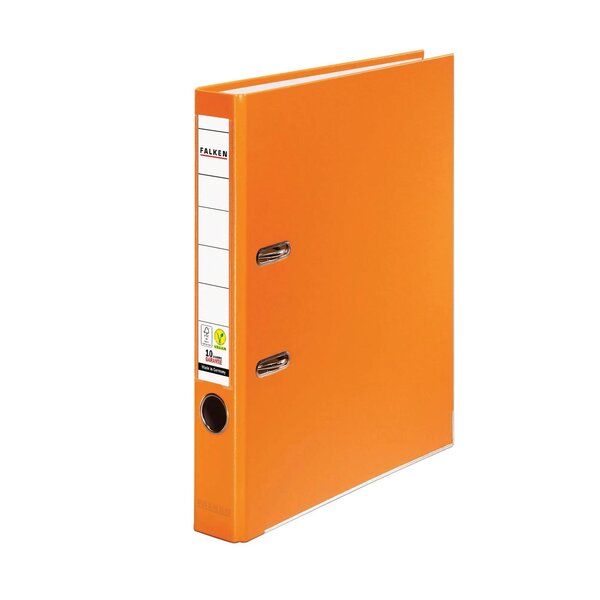 Classeur À Levier Pp A4 Vegan - Orange - X 25 - Falken