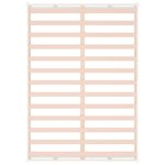 vidaXL Cadre de lit Blanc 160x200 cm Bois massif