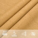 vidaXL Voile d'ombrage 160 g/m² carré sable 2x2 m PEHD