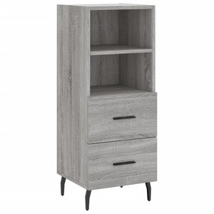 vidaXL Buffet Sonoma gris 34 5x34x90 cm Bois d'ingénierie